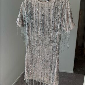 Nasty Gal Beaded Mini Dress